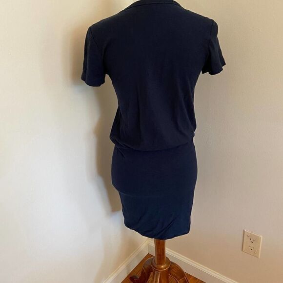 James Perse Navy Blue Blousen Tshirt Dress Small - Picture 2 of 4